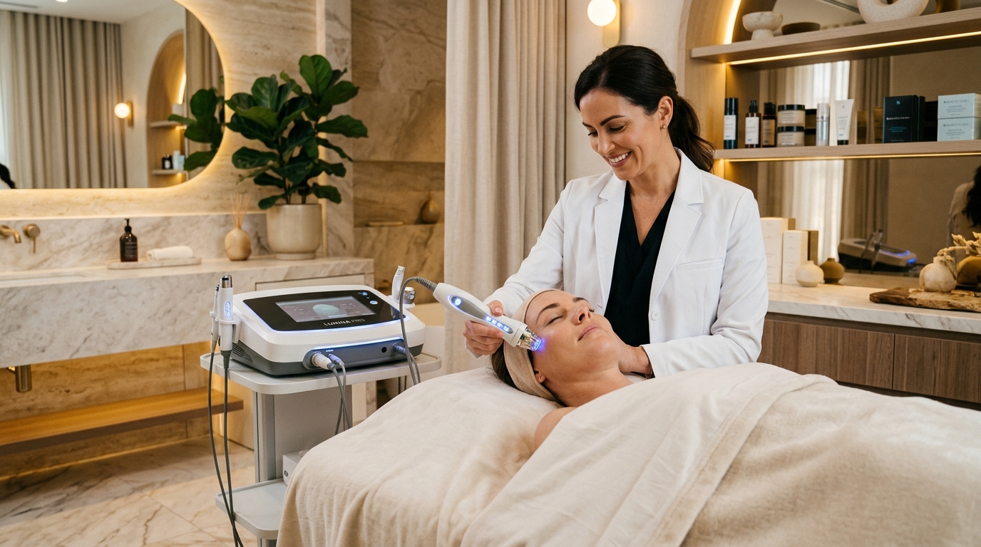 High-tech clinical facial treatment at SS Skin and Hair Clinic